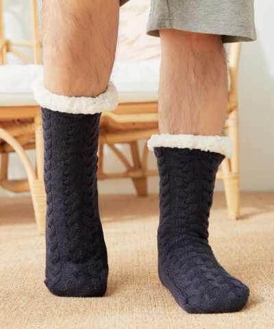 Alternative view of Men's Floor Socks Knitted Fleece Non-slip