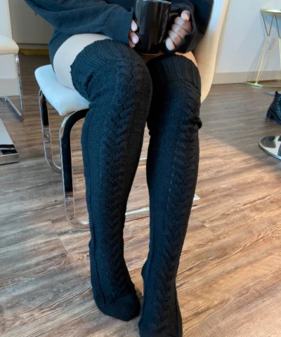 Winter Socks | Over The Knee Socks | Knitted Socks - Image 6