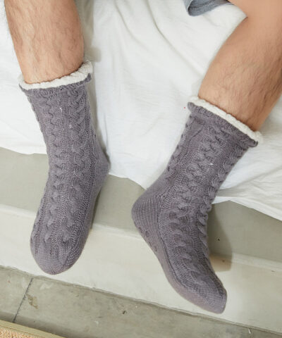 Men's Floor Socks Knitted Fleece Non-slip - Image 3