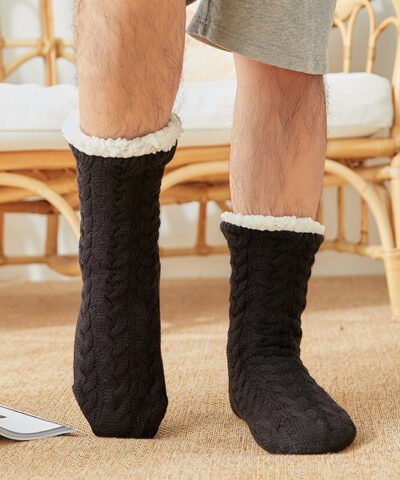 Men's Floor Socks Knitted Fleece Non-slip - Image 4
