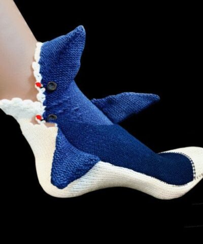Shark Socks, Shark Bite, Slipper Socks