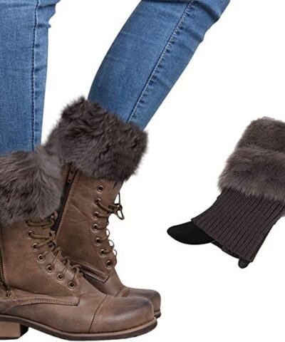 Fur Socks-Dark grey-One size