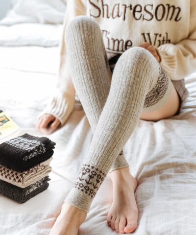 Alternative view of Thigh High Wool Stockings