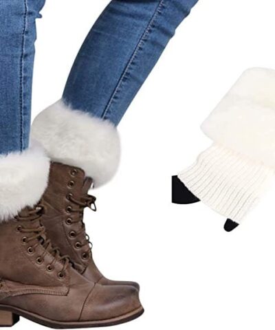 Fur Socks-white-One size