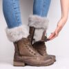 Cuffs Topper Boots Socks, Faux Fur Ankle Warmers,