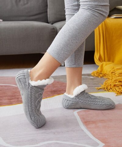 Winter Woolen Socks Women Thicken Warm Home Bedroom Socks Slippers Men Non-slip Foot Warmer Snow Socks