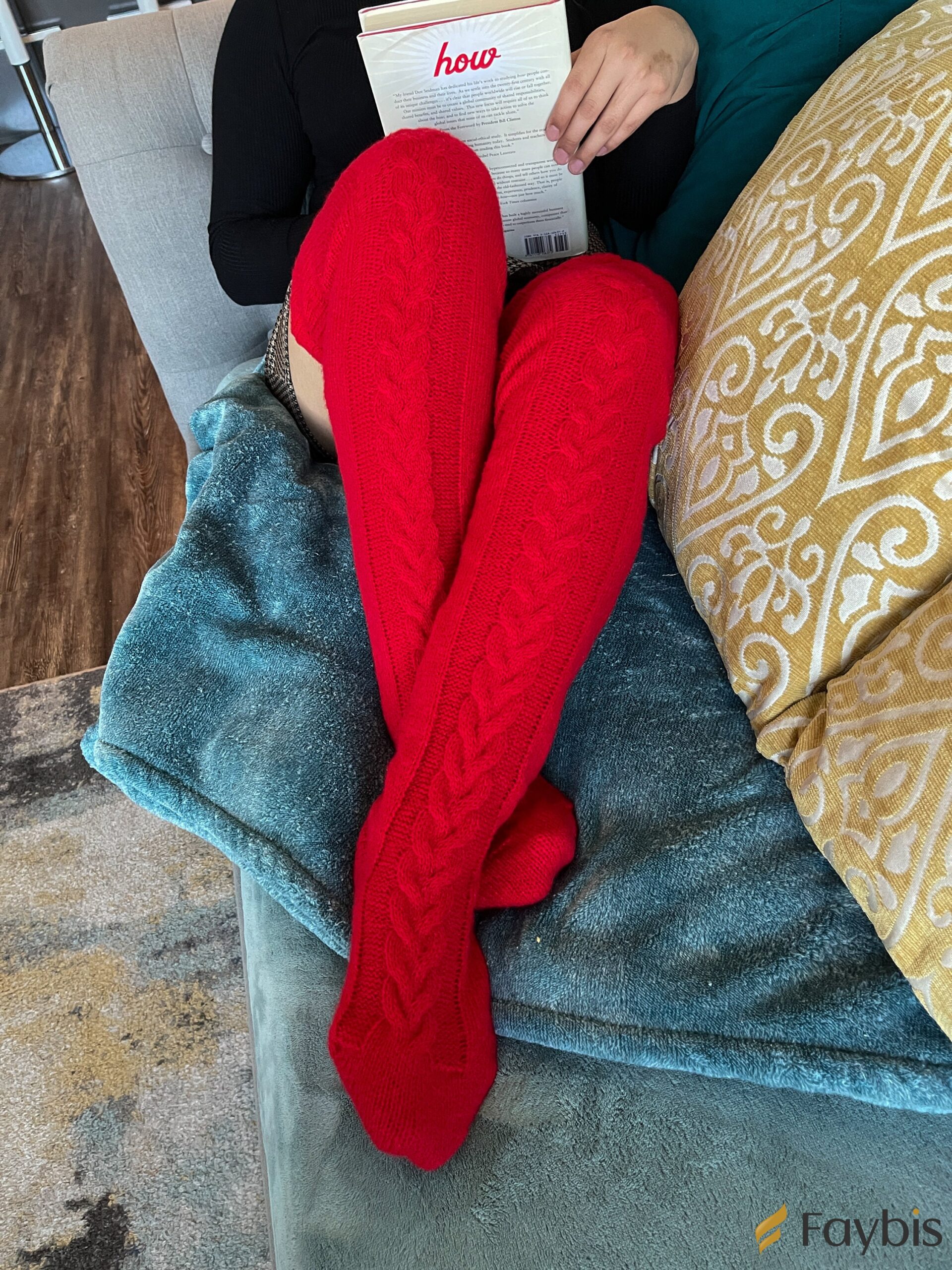 Over the knee Socks • Long Tube Knitted Winter Socks - Image 8
