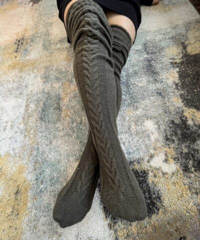 Over the knee Socks • Long Tube Knitted Winter Socks - Image 6