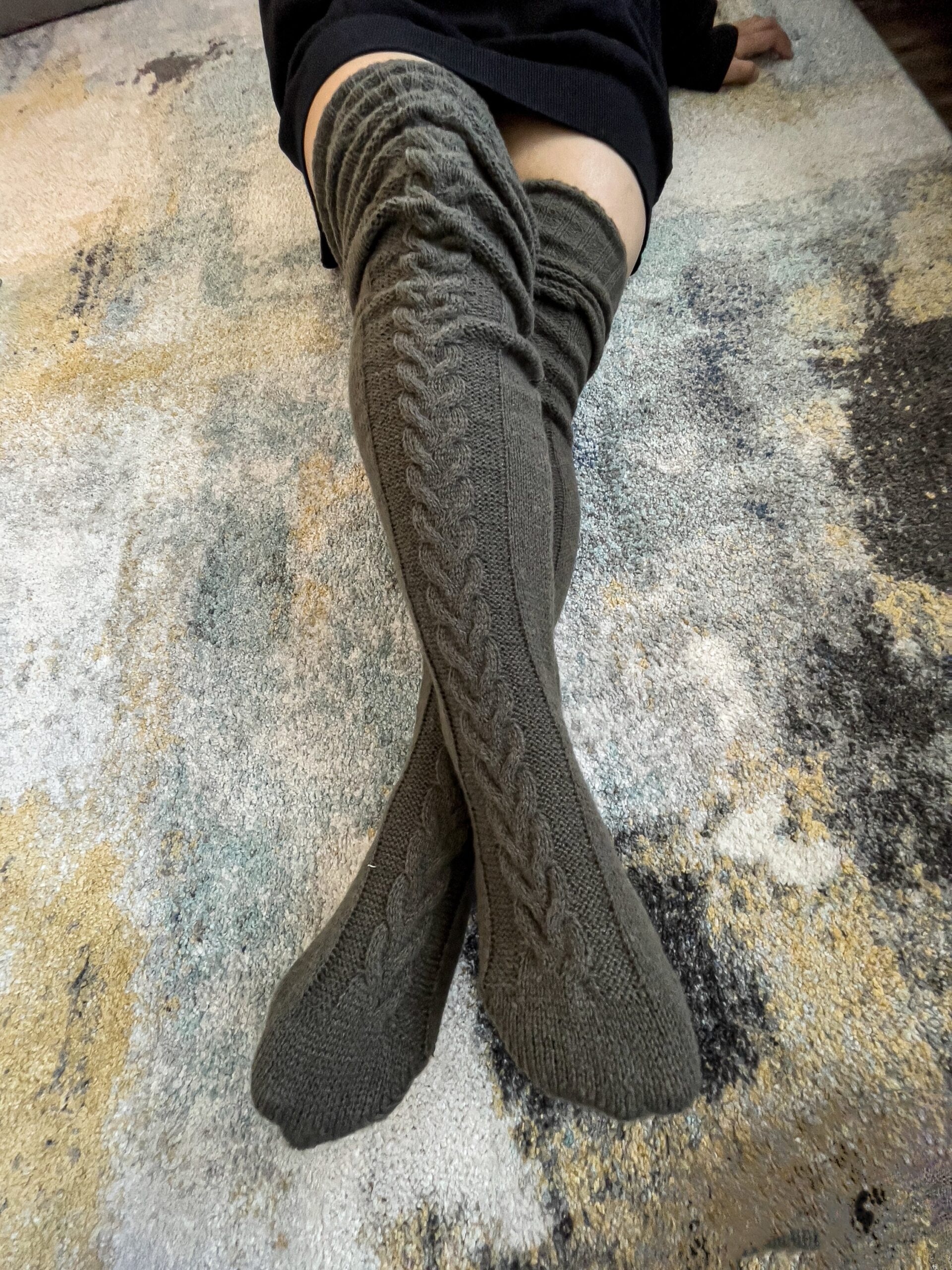 Over the knee Socks • Long Tube Knitted Winter Socks - Image 6