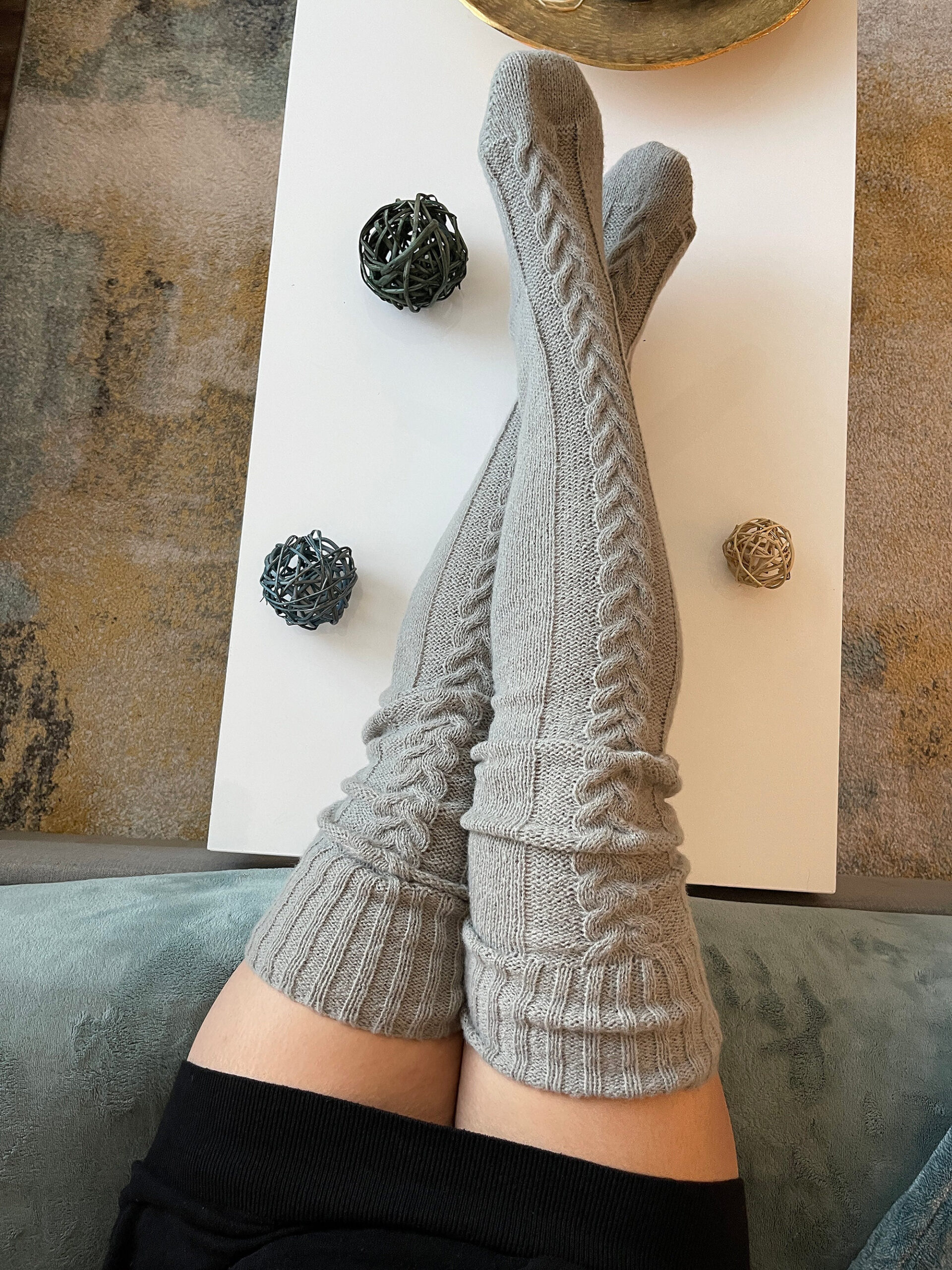 Long Tube Knitted Winter Socks - Image 3