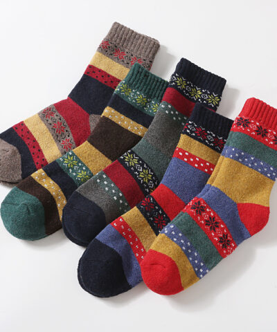 Nordic Socks, Rabbit Wool Winter Socks for Women - Image 9