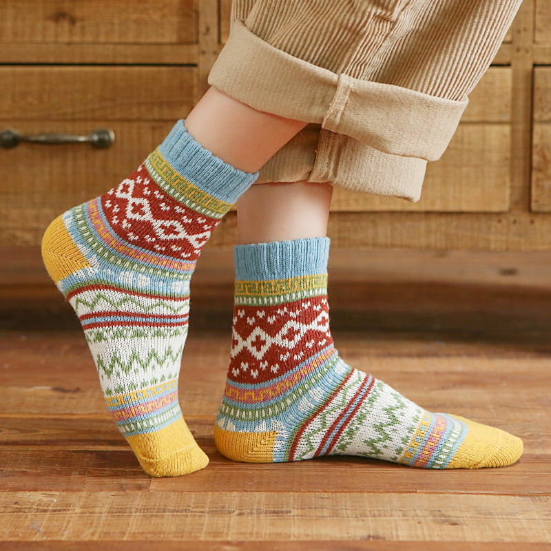 Nordic Socks, Rabbit Wool Winter Socks for Women - Image 3