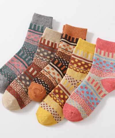 Nordic Socks, Rabbit Wool Winter Socks for Women - Image 10