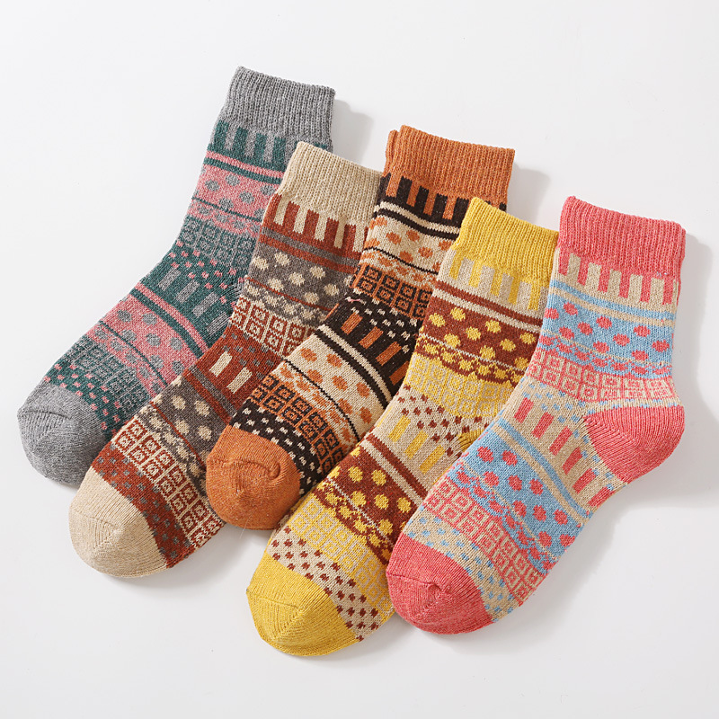 Nordic Socks, Rabbit Wool Winter Socks for Women - Image 10