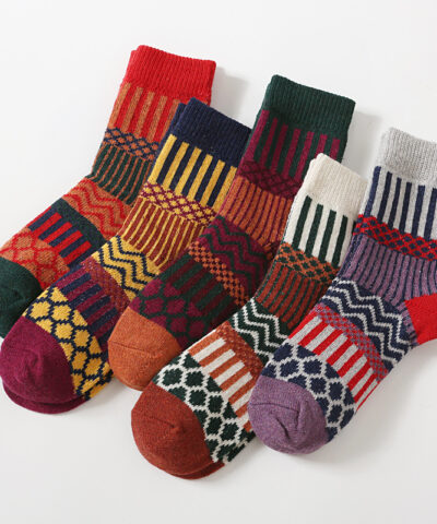 Nordic Socks, Rabbit Wool Winter Socks for Women - Image 7