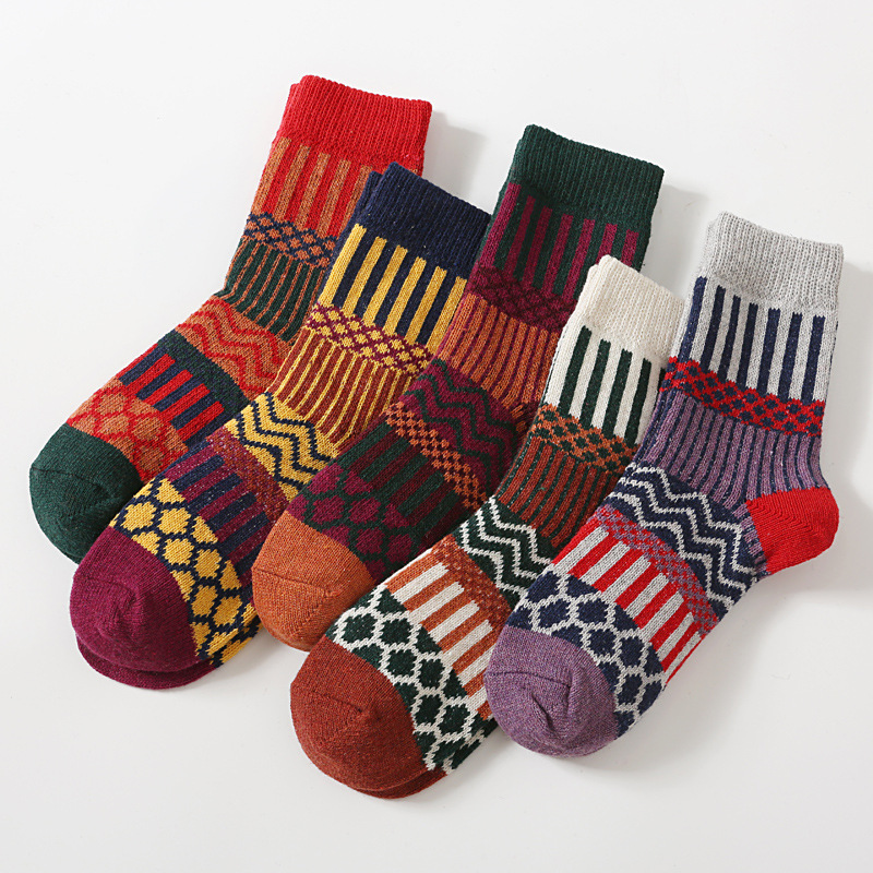Nordic Socks, Rabbit Wool Winter Socks for Women - Image 7