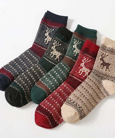 Nordic Socks, Rabbit Wool Winter Socks for Women - Image 5