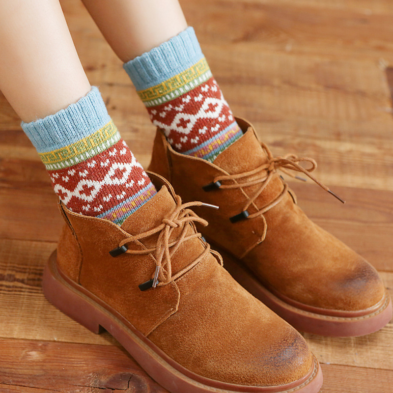 Nordic Socks, Rabbit Wool Winter Socks for Women - Image 2