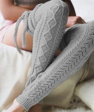Long Knitted Leg Warmers Socks by Faybis