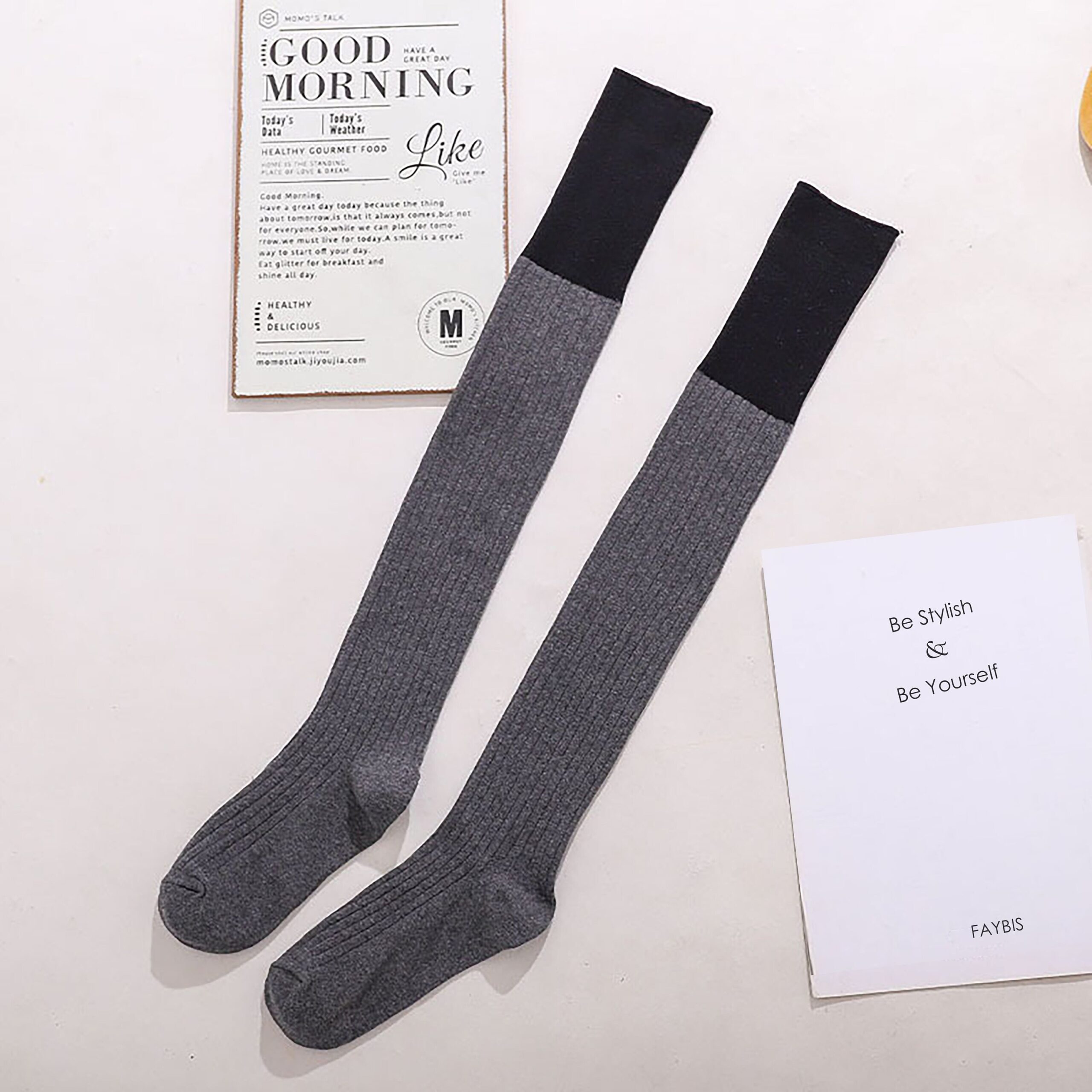 Thigh High Cotton Stockings - Image 7