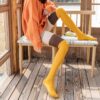 Thigh High Cotton Stockings by Faybis.com