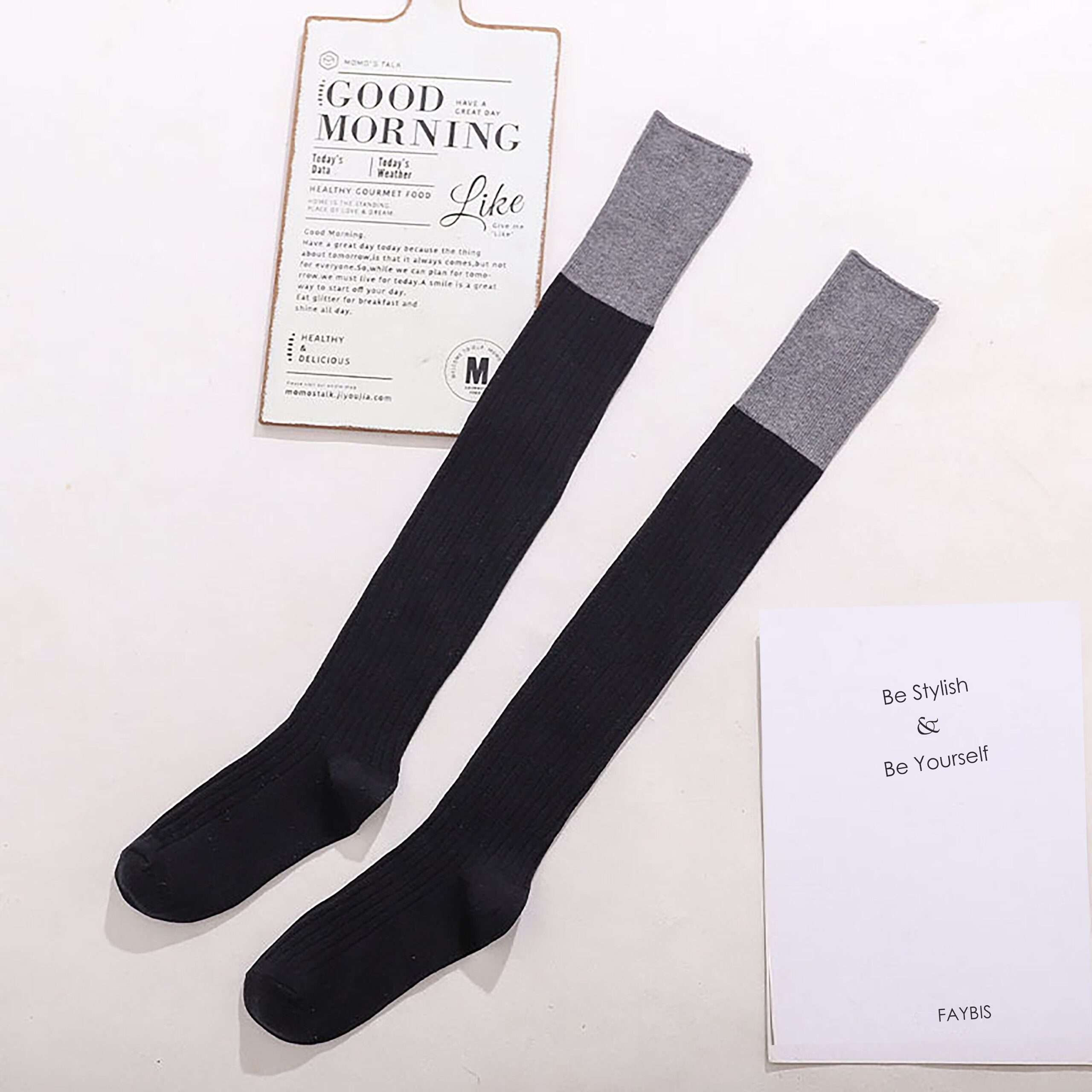 Thigh High Cotton Stockings - Image 2