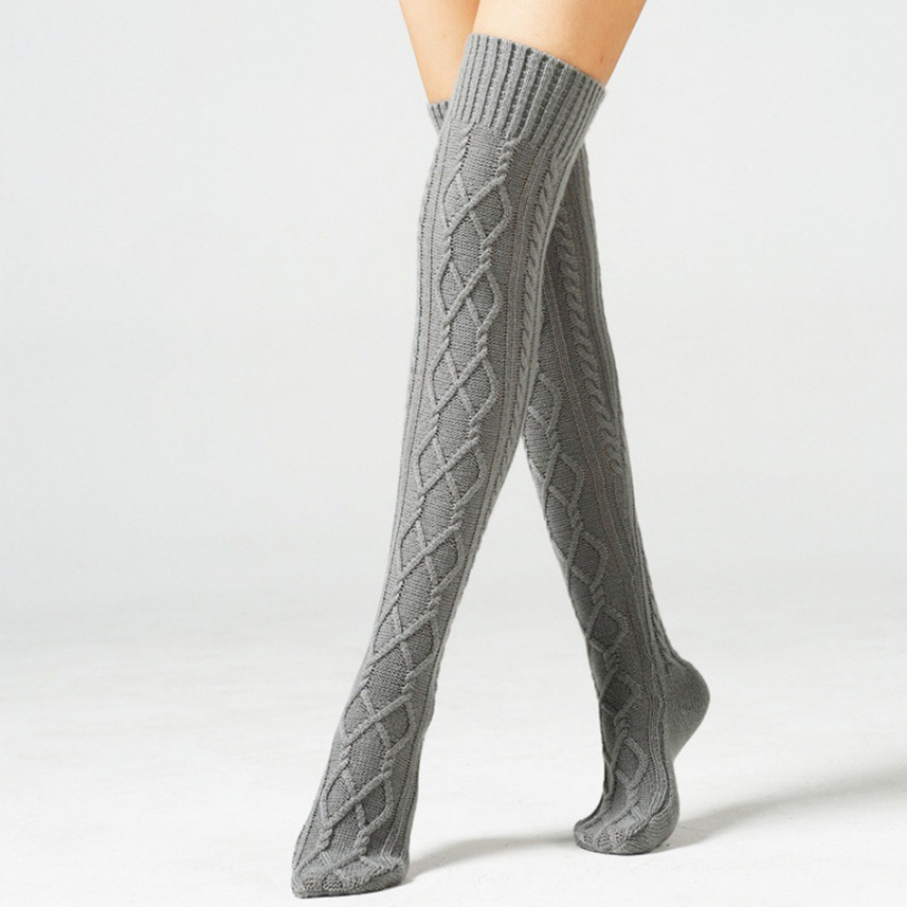 Knitted Over The Knee Leg Warmers