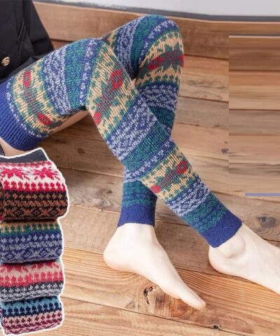Alternative view of Angora Wool Thigh High Leg Warmers