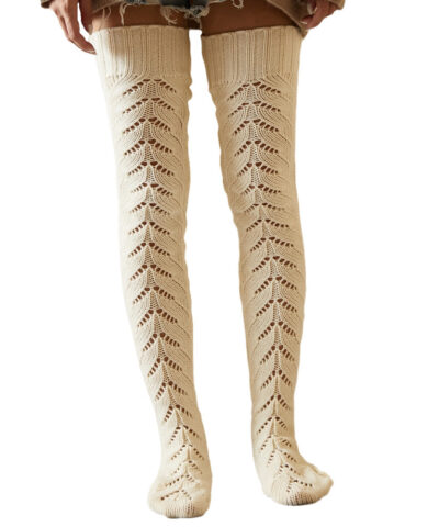 Mesh Knit Over The Knee Socks - Image 10