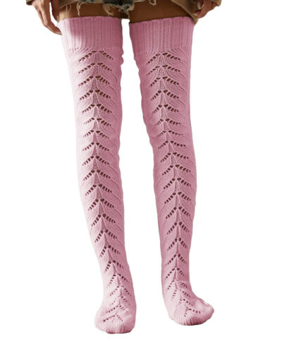 Mesh Knit Over The Knee Socks - Image 9