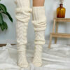 Mesh Knit Over The Knee Socks by Fabis