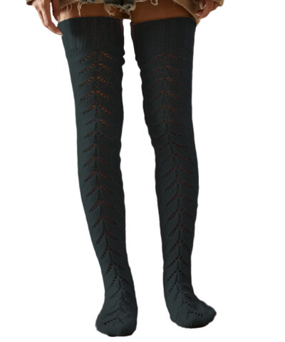 Mesh Knit Over The Knee Socks - Image 7