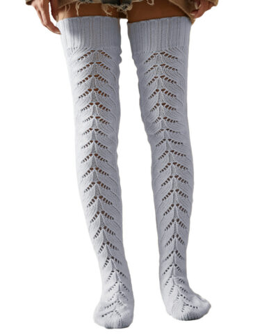Mesh Knit Over The Knee Socks - Image 8