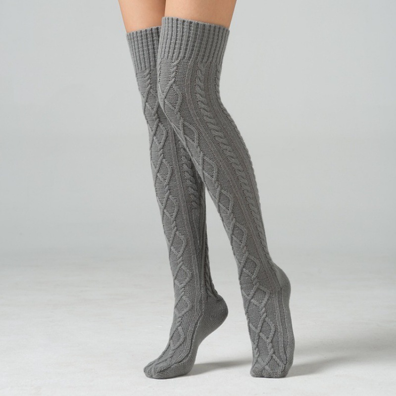 Knitted Over The Knee Leg Warmers - Image 8
