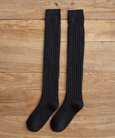 Cotton Thigh High Socks - Image 3