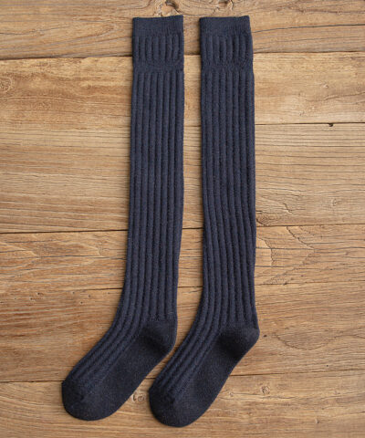 Cotton Thigh High Socks - Image 4